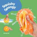 ArtCreativity Fruit Water Splash Toys - Set of 3 - Spongy Bath Toys for Kids - Vibrant Colors with 3 Different Fruit Designs - Bathtub Toys for Fun in The Tub - Kids Pool Toys and Pool Accessories