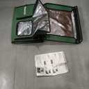 Weatherproof Heated Cat House for Outdoor in Winter, Heated Cat Bed Kitty Shelter with Cat Heating Pad, Insulated & Safe Escape Door, Warm House for Outside Stray Cat(Green, 12.6"x16.5"x16.9")