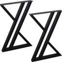 MBQQ Rustic Decor Triangle Table Legs, Heavy Duty Metal, 28' Height, 17.7' Wide, Industrial Modern, DIY Iron Bench Legs