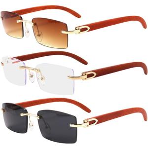 Dollger Sunglasses for Women Men Retro Metal Frame Rectangle Square Sunglasses 70s 80s Large Designer Shades