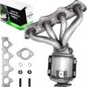 Upgrade Catalytic Converter W/Gasket Kit Compatible with 2012 2013 2014 2015 2016 2017 Hyundai & Kia - Accent, Veloster Rio Soul L4 1.6L Replace #674 891, 285102BEF1 Direct-fit(EPA Compliant)