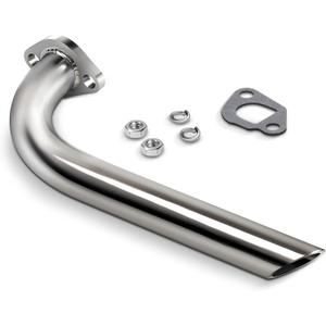 JY PERFORMANCE For Predator/DuroMax 196cc 212cc Engine Exhaust Pipe 10", GX160, GX200. For Coleman CT200U Go Kart & Mini Dirt Bikes - Chrome Coated, 12 Gauge