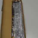 Curtain Rods for Windows 28 to 48 inch, Black Curtain Rod 2 Pack, 5/8" Diameter Metal Curtain Rod Set of 2 with Brackets, Splicing Adjustable Curtain Rod for Bedroom, Living Room, Kitchen, Black