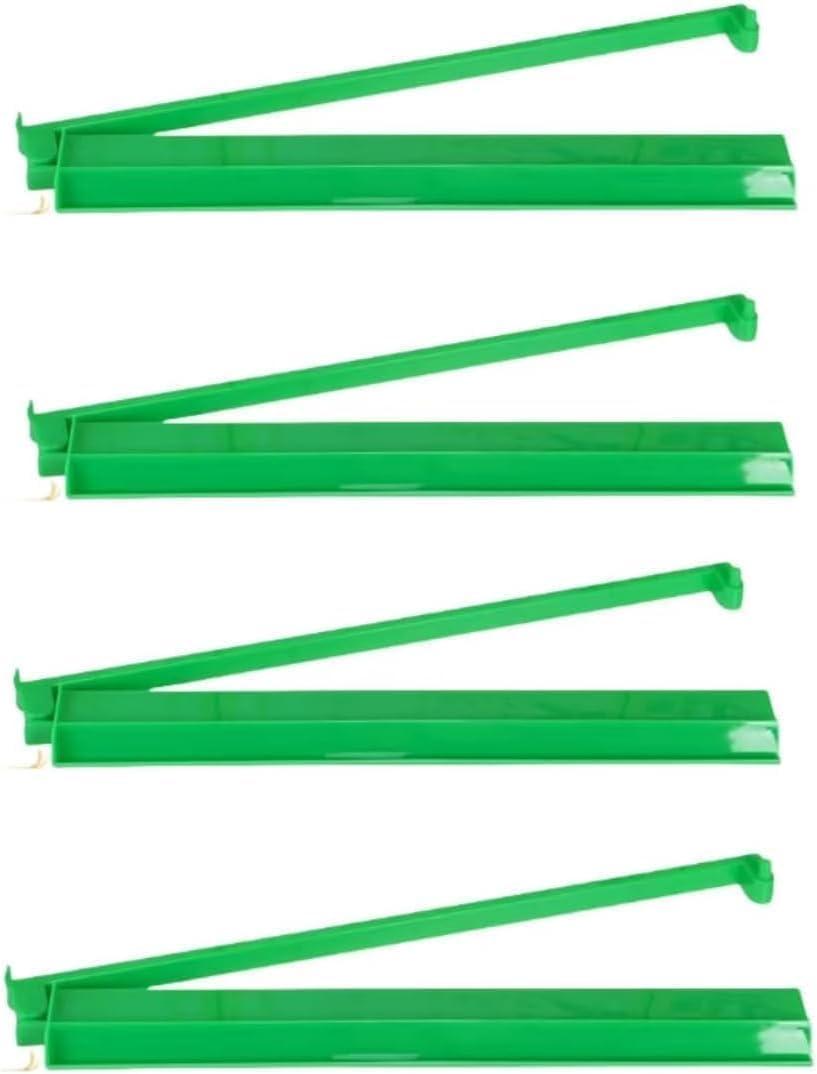 (4PCS) Rainbow Mahjong Rack and Pusher Combo, Unisex, 4 Count, Multicolor, Plastic, No Assembly Required (Black) (Green)