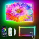 Daymeet TV Led Backlight, 16.4ft ICRGB LED Lights for TV Smart Led Lighting for 65-85inch Monitor, USB Led Lights Behind Backlight Sync with Music, Bluetooth APP Control with Remote (Dreamcolor)