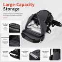 50L Hiking Backpack with Internal Frame & Rain Cover, Lightweight Backpacking Pack with Adjustable Chest Strap, Breathable Daypack for Hiking, Camping, Trekking, Travel, Men & Women(Black, 50L)