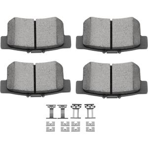 SCITOO D537 Rear Ceramic Brake Pads Sets Fit For Acura CL/CSX/EL/ILX/Integra/RSX/TL/TSX/Vigor,For Honda Civic/For Accord/Prelude/S2000,For Suzuki Kizashi/SX4/SX4 Crossover
