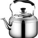 Luxshiny Whistling Tea Kettle 4L Stainless Steel Tea Pot Hot Water Kettle Stovetop Whistling Teapot Boiling Kettle with Grip Handle Coffee Kettle for Home Kitchen Travel