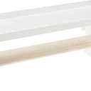 Wall Control Paper Towel Holder and Dowel Rod Pegboard Shelf Assembly for Wall Control Pegboard and Slotted Tool Board - White