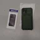 SSLOTSCASE for iPhone 17 Case with Credit Card Holder & Camera Cover Stand & Slide Lens Cover & Wallet, Full-Body Drop Proof Rugged Hard Sturdy Stylish Phone Case Cover for iPhone 17 6.3'' 2025, Green