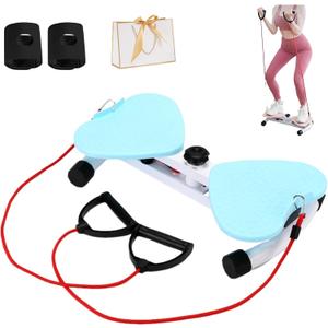 Twisting Waist Machine,2025 New Waist Twister Machine Exercise,Balance Board for Foot Massage and Weight Loss,Waist Twister Board with Loop Resistance Band,Noiseless Aerobic Waist Sculptor Twist (Pink)
