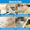 XANGNIER 9 Pack Oven Rack Cleaning Bags Kit with Brush,No Cleaner Included,Simple to Use,No Messy Hands Reusable Leakproof Soaking Cleaner Bags for Removable Metal Rack,BBQ Grills,Grill Grate