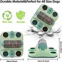 GJEASE Paw-Activated Rolling Interactive Dog Treat Puzzle Toys for IQ Training & Mental Stimulating,Fun Slow Feeder,2 Levels of Challenge