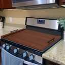Gas Stove Top Covers/Noodle Board Stove Cover for Electric & Gas Stoves, Stovetop Cover with Handles (Walnut), 30 inches x 22.05 inches