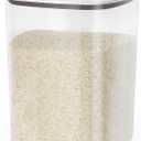 TBMax Large Flour Storage Container 10.56 Qt, 20 Lbs Rice Container with Pop Up Lid & Measuring Scoop for Flour, Cereal, Dry Food Storage and Kitchen Pantry Organization