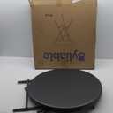 Cocktail Table 28in High Top Round Folding Indoor Outdoor, Plastic Bar Height Foldable Bistro Tall Table for Party, Patio, Dining Room, Kitchen, Events, Removable Locking Legs, Black (2843 in)