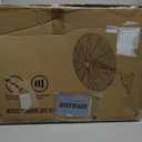 Wall Mount Fan, 20In Oscillating Wall Fan with 7000CFM, 3-Speed, Upgrade Motor High Velocity Industrial Fans for Commercial, Garage, Residential and Patio Use, Yellow