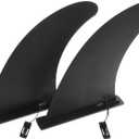 KICHOUSE 2pcs Large Slide Fin Paddle Board Fins Water Stabilizer Replacement for Surfboard Kayaks