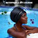 Extra Large Swim Cap for Braids and Dreadlocks - Swimming Cap for Women Long Hair Adult Swim Cap for Long Thick Curly Hair Keep Your Hair Dry