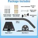 Anautin Starlink Gen 3 Mount Adjustable 180-Degree Installation kit with Waterproof Design Suitable for Wooden Roofs and Walls, ensuring Optimal Satellite Internet Signal Alignment.