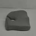 C CUSHION LAB Patented Pressure Relief Seat Cushion for Long Sitting Hours on Office/Home Chair, Car, Wheelchair - Extra-Dense Memory Foam for Hip, Tailbone, Coccyx, Sciatica - Light Grey (Gray)