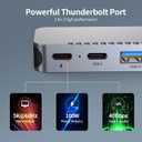 BHHB USB C Hub Adapter for MacBook Pro Air Docking Station 8-in-2 for Mac Book Accessories Dongle 4K@30Hz HDMI, Thunderbolt 4/3, USB 3.0, SD/TF, USBC Dock Multiport Adapter for Mac M5 M4 M3 M2 M1