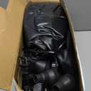 Inflatable Gaming Chair for Kids  Supports Up to 300 lbs, Includes Air Pump, Cup Holder, 2 Pockets  Durable Bean Bag Seat, Comfy Kids Gaming Chair & Top Gamer Chairs for Kid Room (Black, Orange)