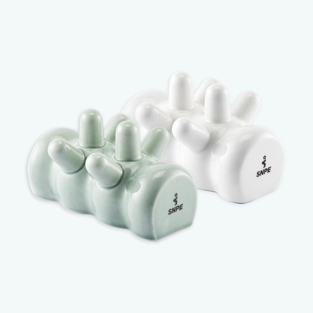 ThermaTouch Acupressure Massager: Alleviate Muscle Tension and Enhance The Therapeutic Effects with its Remarkable Heat Retention Properties, Providing an Elevated Experience. (White)