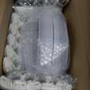 WDF Partyware 350Piece Silver Plastic Dinnerware Set for 50 Guests - Silver Plastic Plates with Cutlery Include:50Dinner Plates-50Dessert Plates-50Pre Rolled Napkins with Silverware Party Wedding