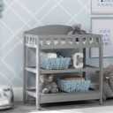Delta Children Infant Changing Table with Pad, Grey
