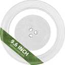 9.6" Microwave Turntable Plate Compatible with Galanz (9.6" Small Coupler Hole, Outer Track 7")
