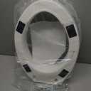 Carex Toilet Seat Riser, Round Raised Toilet Seat Adds 3.5 inches to Toilet Height, for Assistance Bending or Sitting, 300 Pound Weight Capacity Toilet Riser