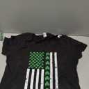 Irish US American Flag Clovers St Patricks Shamrocks T-Shirt, Size: M
