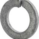 3/8 Split Lock Washer (100 Pack) Hot Dip Galvanized Steel, Meets ASME B18.21.1 by Makers Bolt