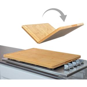 Extra Large Foldable Stovetop Cover Cutting Board  Double-Sided 29" x 21" Collapsible Charcuterie Noodle Board  XL Prep Deck & Sink Cover for more Counter Space
