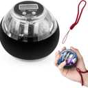 Torque Ball Hand Exerciser, Gyro Ball, Torqueball Hand Exerciser with Counter, Hand Strengthening Devices, Wrist Strengthener, Finger Exerciser, Auto-Start Colorful Lightin