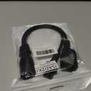 JSADZKJY IEC 320 Y Distributor Power Cable C14 Male to C5 Female+ NEMA 5-15R Female Extension Power Cable 10A 250V C14 to C5+NEMA 5-15R AC Adapter Cablefor Laptop Receptacle Converter (33cm/1ft)