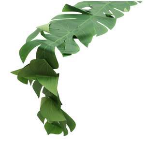 Luau Party Decorative Table Cloth Simulation Palm Leaf Design Dining Table Runner for Parties Gatherings and Everyday Use Lightweight Realistic Tropical L 70"
