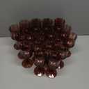 Ciaell 24PCS Burgundy Plastic Glasses - 7 Oz Plastic Goblets for Party - Burgundy Vintage Drinking Glasses - Disposable Water Goblets Set for Wedding, Bar, Beer, Juice