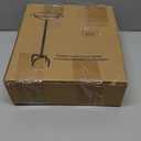 YALINKA Freestanding Birdbaths Bowl Outdoor, Standing Garden Bird Bath Feeder Bowl with 3 Bird Statues, Birdbath & Birdfeeder with Metal Stake Garden Yard Lawn Decor (Brown)