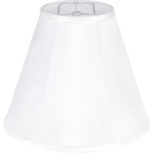 White Bell Lamp Shades Medium lamp shade for Table Lamp 6"Top x 13"Bottom x 10.6"High(Spider)Traditional Lampshades for Table & Bedside Lamp -Replacement Lampshade,Assembly Required -Handmade By GO&SO
