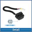 Power Seat Switch No.68157564AA Car Adjust Recline Recliner Switch for Ram 1500 2500 3500 Black