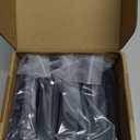 1.5" Post Base Cover, Split Type Skirt, Indoor/Outdoor Iron Deck Railing, Stair Post Base Decorative Covers (2Pack-Black)