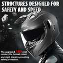 Full Face Motorcycle Helmet DOT Approved Modular - Interchangeable Lens, Breathable ABS Motocross Helmet with Detachable Washable Liner for Youth & Adults XL