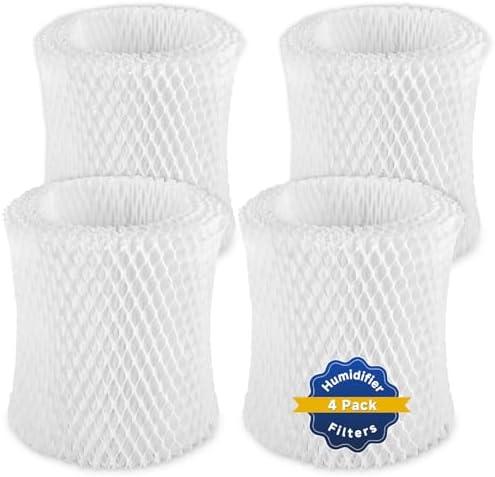 RONGJU Humidifier Replacement Filter Compatible with Canopy Bedside and Nursery Humidifiers, Wood Pulp & Paper Filter, 4 Pack