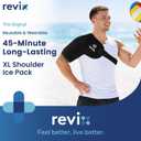 REVIX XL Ice Pack for Shoulder Wrap, 45-Min Long-Lasting Cold Therapy for Rotator Cuff Relief with Ice Grid Gel Design, Extra Large Reusable Ice Packs for Post-Workout Recovery & Soothe Discomfort