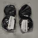 Sew on Hook and Loop Tape 2 Inch Wide,6.5 Feet Non-Adhesive Back Hook and Loop Strips Sewing Fastener Fabric Fastener Non Adhesive Interlocking Tape Black, Pack Of 4