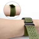 TStrap Compatible with Apple Watch Band for Men - Green Nylon iwatch 49mm 46mm 45mm 44mm 42mm Sport Bands - Military Athletic Strap Correas for Ultra 1/2 Series 10 9 8 7 6 5 4 3 2 1 SE