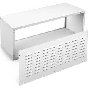 Geelin 42" x 16" Wall Sleeve with Exterior Ventilation Grille Includes Condensate Drain Kit, Insulated Metal Sleeve Packaged Terminal Air Conditioner Compatible with Ptac and Pthp