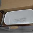 Knape & Vogt in-Cabinet 20 Quart Single Pull Out Trash Can, Minimum Cabinet Dimensions 17-1/2 in. H x 8-1/2 in. W x 20-1/2 in D, Steel, RS-PSW9-1-20-W, White